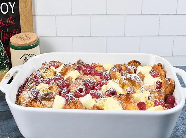 Raspberry Croissant Casserole - Step 5